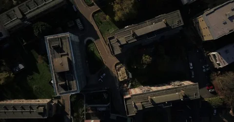 Aerial drone footage top down buildings in london, UK. Stock Footage 82319117