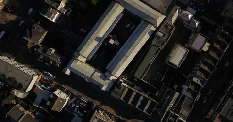 Aerial drone footage top down buildings in london, UK. Stock-Footage 82332819