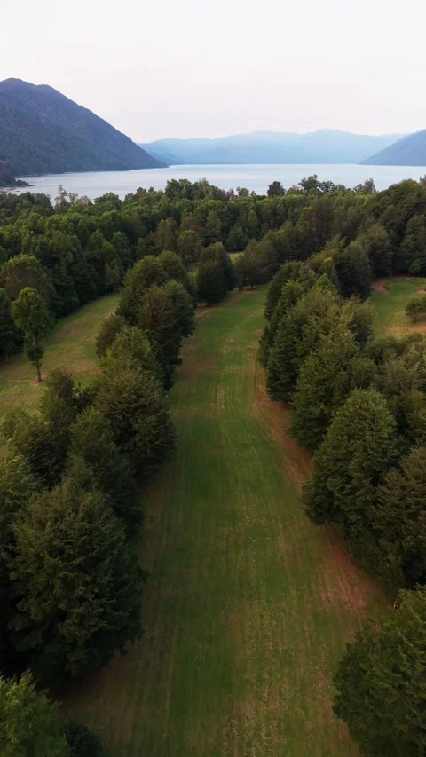 Aerial drone forward shot flying over a luxury green golf course fairway an.. Stock Footage 339210650