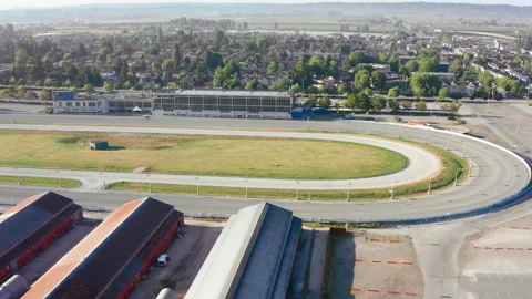 Aerial Drone of Fraser Downs Racetrack in Cloverdale, Surrey, BC, Canada. Stock-Footage 162566262