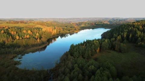 Aerial drone landscape Stock Footage 301074316