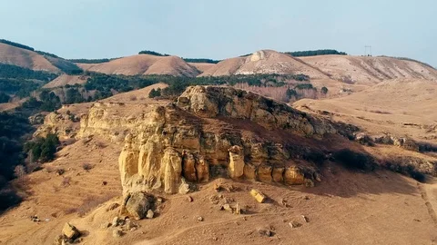 Aerial. drone. Mountain Ranges Stock Footage 103428877