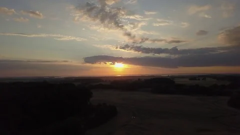 Aerial drone near bealtic sea in germany Stock Footage