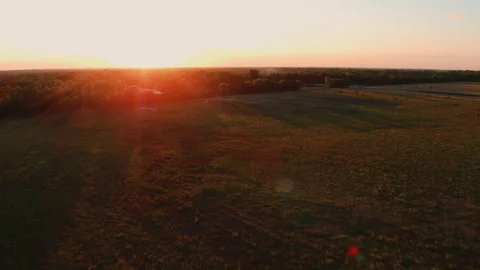 Aerial Drone Out In The Country Stock Footage 319915084