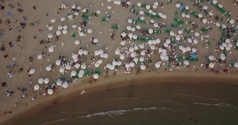 Aerial drone over Tel Aviv Herzliya Beach And Marina. Israel Stock Footage 100363872
