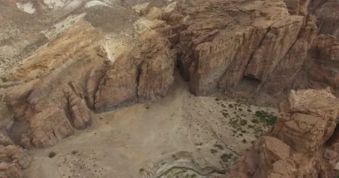 Aerial drone scene of big canyon. Piedra parada, Argentina. Видео 59131340