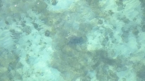 Aerial drone shot, Beautiful sea in Nosy Mitsio, Madagascar 4K stabilized Stock Footage 107343155