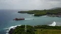 Aerial drone shot boats and seascape in Bali Padang Bai 4k or 4k+ Resolution