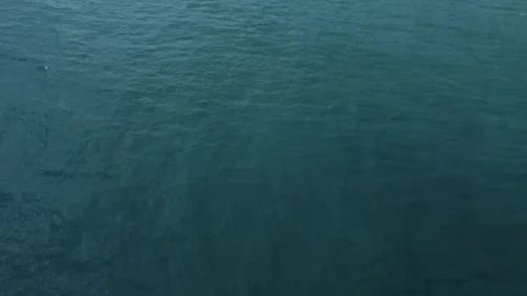 Aerial Drone Shot Looking Down on White Island Lighthouse Stock Footage 273576685