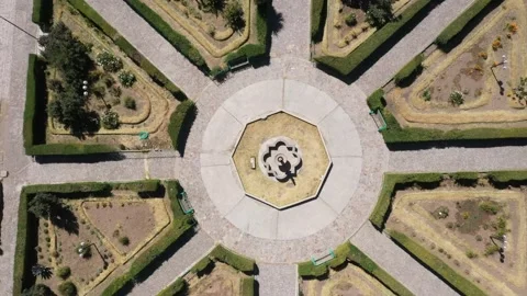 Aerial drone shot, main square of Colca, Peru 4k stabilized Stock Footage 162477361