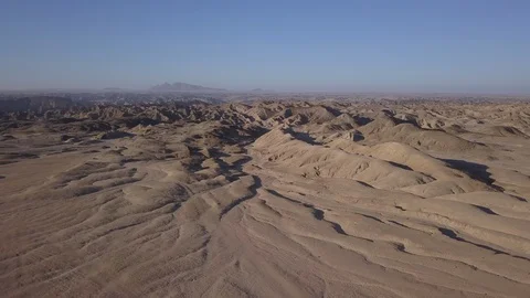 Aerial drone shot Namibia desert, Africa in 4K establishing Erongo region Stock Footage 91073672