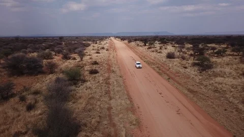 Aerial drone shot Namibia establishing, Africa in 4K Stock Footage 90802927
