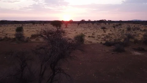 Aerial drone shot Namibia, Windhoek nearby, Africa in 4K establishing Stock Footage 90768165