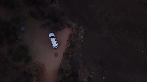 Aerial drone shot Namibia, Windhoek nearby, Africa in 4K establishing Stock Footage 90768167