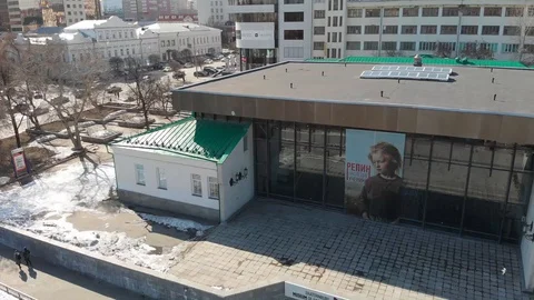 Aerial, Drone Shot, Over The Empty Yekaterinburg ekb002 Stock-Footage 128193414