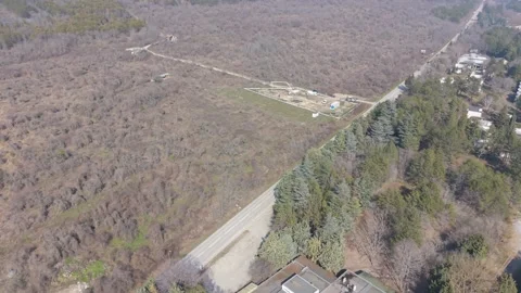 Aerial Drone Shot Over Forest Hills And Rocky Landscape Stock Footage 330131396