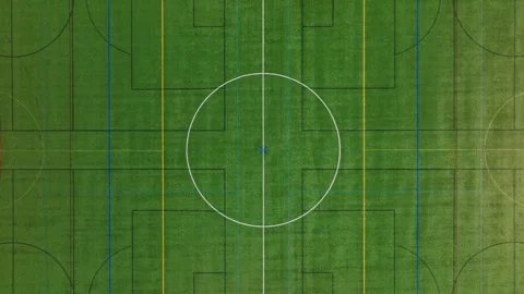 Aerial Drone shot overhead of pristine soccer fields 库存影片 270817613