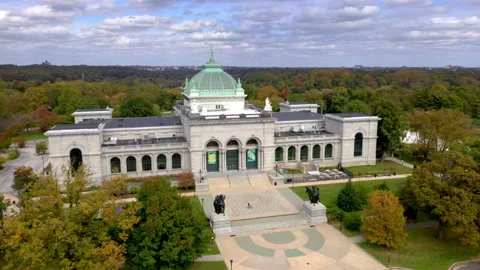 Aerial Drone Shot Please Touch Museum Philadelphia Video stock 142234823