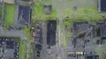 Aerial drone shot straight down temple Besakih in Bali - Indonesia 4k or 4k+ Resolution