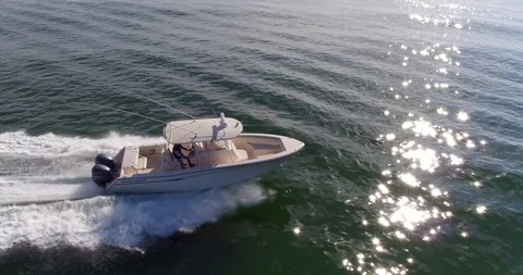 Aerial Drone Shots Chasing Yachts in the Gulf of Mexico Stock Footage 85772738