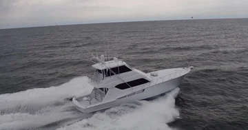 Aerial Drone Shots Chasing Yachts in the Gulf of Mexico Stock Footage 85840232