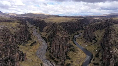 Aerial drone timelapse, Apurímac river, Peru 4k stabilized Stock Footage 162477439