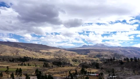 Aerial drone timelapse, Colca valley, Peru 4k stabilized Stock Footage 162477371