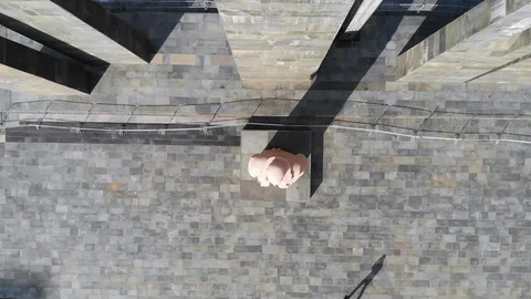 Aerial Drone top down view on Central city Park, Yerevan, Armenia 스톡 동영상 112361494