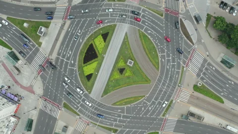 Aerial drone top down view of the ONZ ro... | Stock Video | Pond5