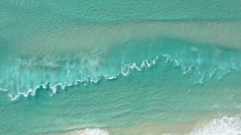 Aerial Drone Top Down View of Surfers Paradise Ocean Video, Gold Coast 库存影片 309628188