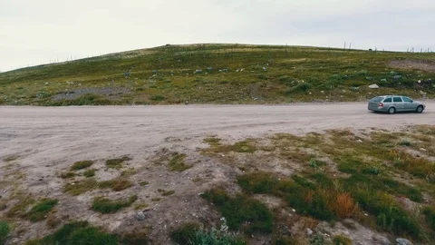 Aerial Drone Top View CAIRNS Kolskiy peninsula Stock-Footage 104545587