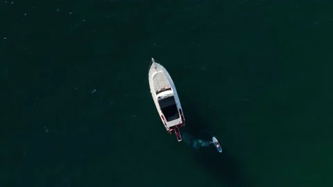 Aerial drone tracking top down video of ... | Stock Video | Pond5