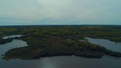 Aerial Drone Vertical 400ft Facing Island 4K Color Corrected Video stock 75736637