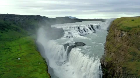 Aerial drone video of Icelandic landscape. Stock Footage 260735053