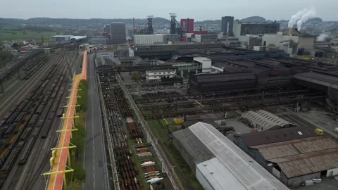 Aerial drone view of the 1.2km long cycling bridge inaugurated in 2022 Stock Footage 292439079