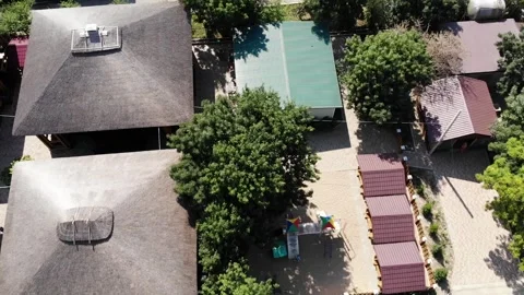 Aerial drone view from above of sandy beach and Black sea Stock Footage 282196702