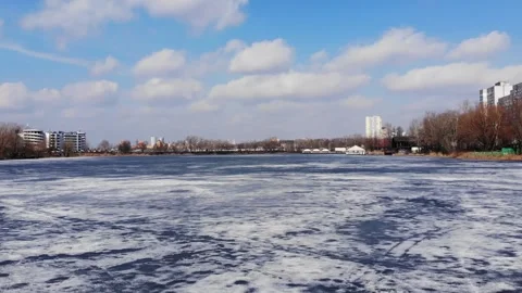 Aerial drone view from above view of Ukrainian houses Stock Footage 282211604