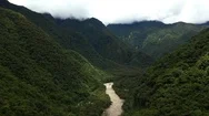Aerial Drone View On Andes Valley Near The Machu Picchu, Peru, South America Stock Footage