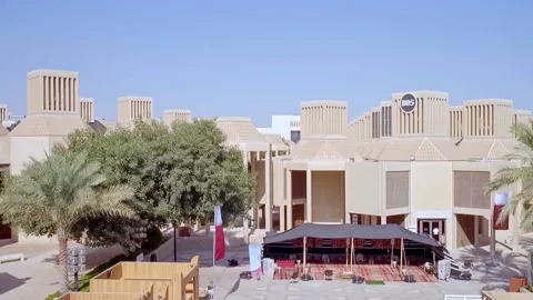 Aerial drone view of campus Stock Footage 147950221