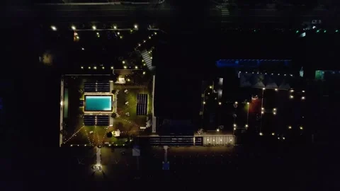 Aerial drone view captures the vibrant evening atmosphere of a Mediterranean. Stock Footage 265844662
