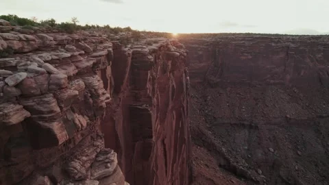 Aerial Drone View Of Cliffs And Valley In Moab Utah Stock Footage 347757394