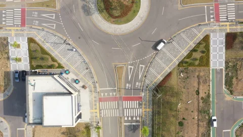 Aerial drone view of the constructions development site.. Video stock 217926112