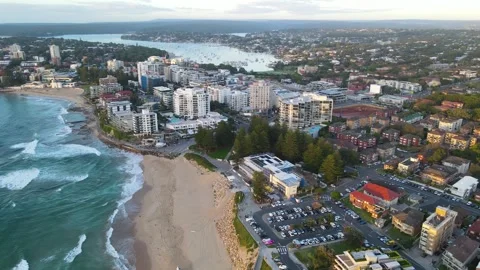 Aerial drone view of Cronulla in the Sutherland Shire, South Sydney, NSW Video stock 265723060