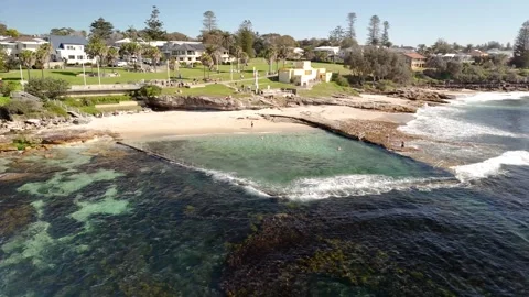 Aerial drone view of Cronulla in Sutherland Shire, Sydney, NSW in August 2026 Vídeo Stock 344094829