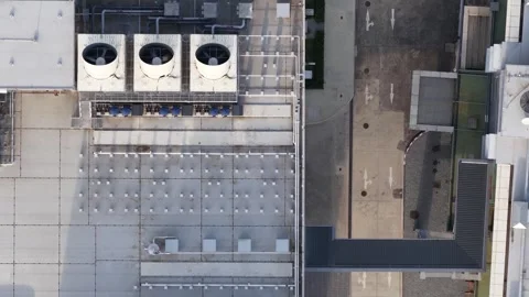 Aerial Drone View of Data Center Thailand Cloud Infrastructure Stock Footage 329594921