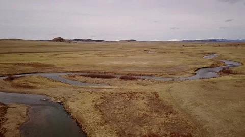 Aerial Drone View of The Dream Stream in Lake George Colorado Vídeos de archivo 74253186