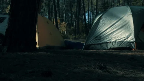 Aerial drone view of forests and cliffs at Theodor Roosevelt lake overlook in Stock-Footage 144040775
