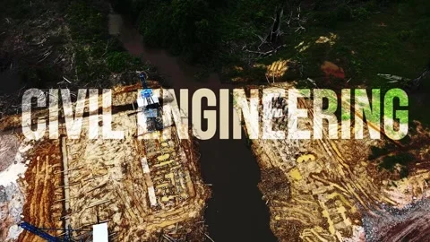 Aerial drone view of foundation piling and civil engineering construction site Stock Footage 347188839