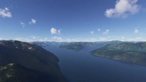 Aerial drone view Great Bear Rainforest in British Columbia. Canada Vídeos de archivo 330280361