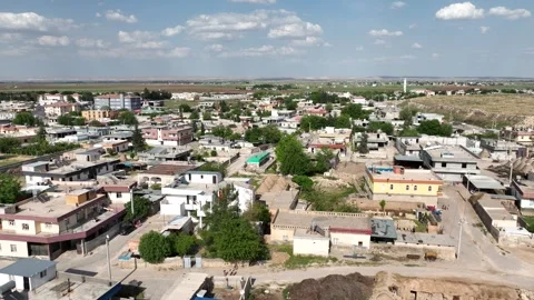 Aerial drone view of Harran district townscape April, 21, 2023, Sanliurfa, Video stock 324106364